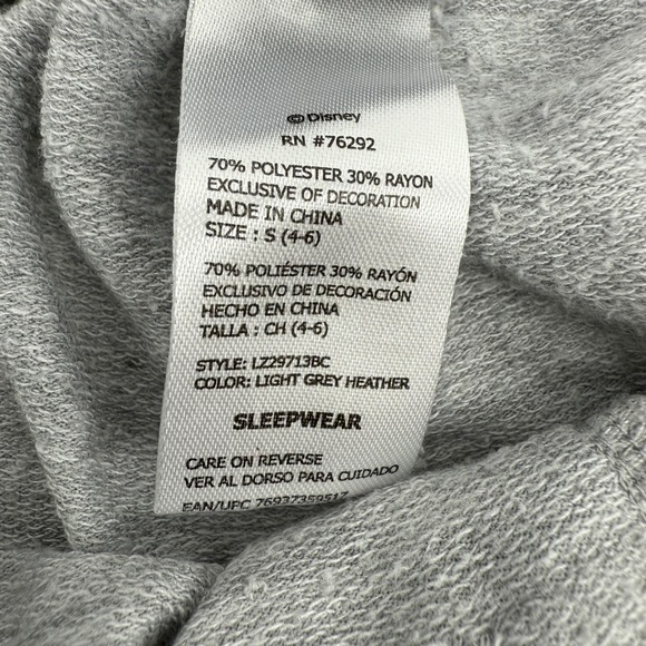 Disney Aladdin Jasmine Genie Pajama Pants Grey Sleepwear Joggers Small LZ29713BC - Picture 5 of 7